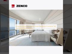 Set originale di mobili da camera da letto in legno minimalista per hotel, dimensione 3000*600*1100mm