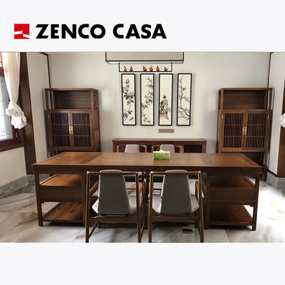 qualità  Traditional Chinese Style Furniture Solid Wood Desk Book Chairs Bookshelf and Storage Rack Set fabbrica