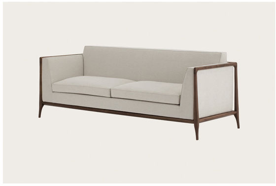Strato ricoperto beige Sofa Anti Scratch della mobilia dell'ingresso dell'hotel di cinque stelle