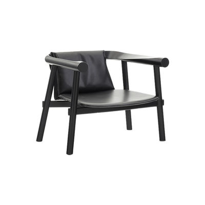 Poltrona moderna di cuoio nera dell'hotel delle poltrone robuste di stile inossidabile