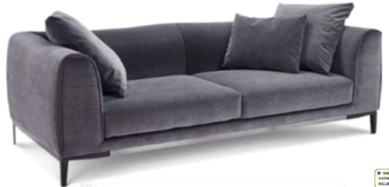 Strato nero commerciale del ODM Sofa And Loveseat 2 Seater piccolo Loveseat