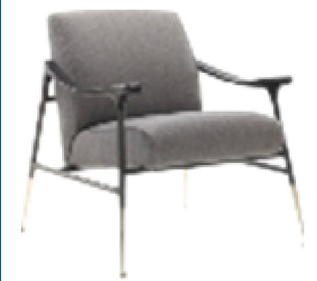 L'abrasione rinforza la nuova mobilia di stile cinese ha ricoperto Grey Fabric Arm Chair 618*785*860mm