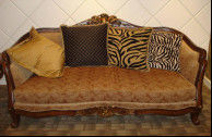 mobilia europea Sofa Set Abrasive Resist di stile di 220*95*110cm
