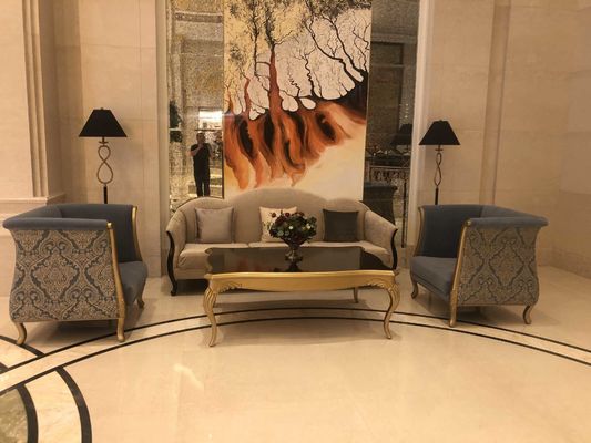 il tavolo da pranzo su ordinazione cinque stelle dell'hotel internazionale dell'hotel ha messo Sofa Set su misura impermeabile Wearproof