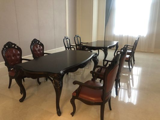 il tavolo da pranzo su ordinazione cinque stelle dell'hotel internazionale dell'hotel ha messo Sofa Set su misura impermeabile Wearproof