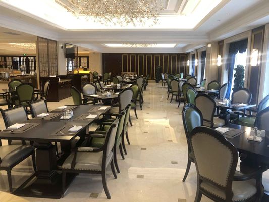 il tavolo da pranzo su ordinazione cinque stelle dell'hotel internazionale dell'hotel ha messo Sofa Set su misura impermeabile Wearproof