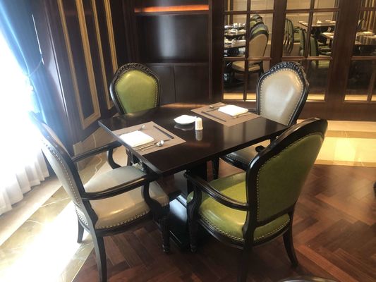 il tavolo da pranzo su ordinazione cinque stelle dell'hotel internazionale dell'hotel ha messo Sofa Set su misura impermeabile Wearproof