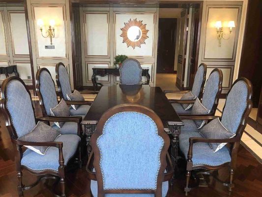 il tavolo da pranzo su ordinazione cinque stelle dell'hotel internazionale dell'hotel ha messo Sofa Set su misura impermeabile Wearproof
