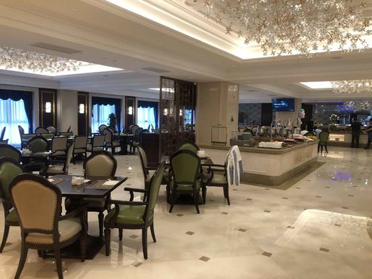 il tavolo da pranzo su ordinazione cinque stelle dell'hotel internazionale dell'hotel ha messo Sofa Set su misura impermeabile Wearproof