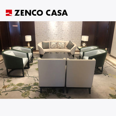 Moderno stile Hotel Lobby Arredamento per il tempo libero Set con divano Poltrona per il tempo libero Tavolo da caffè