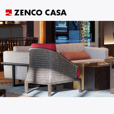 Arredamento per l'ingresso in hotel in stile cinese, compresi divani e sedie a sdraio, ecc.
