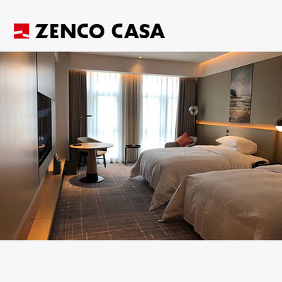 ISO14001 Arredamento per camere da letto in stile moderno, compresi letti gemelli e armadietto da letto