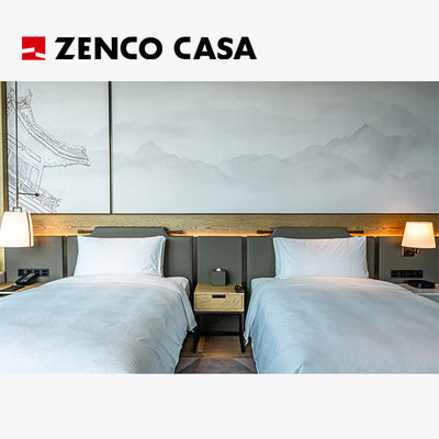 Arredamento per camere da letto di hotel di lusso, compresi letti matrimoniali e tavoli da letto