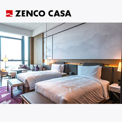 Arredamento per camere da letto di hotel di lusso, compresi letti matrimoniali e tavoli da letto
