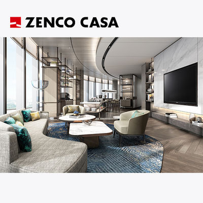 Set di mobili Executive Lounge dell'hotel con divano in tessuto e tavolo da caffè