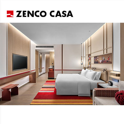 Progetto di personalizzazione di mobili per camere di hotel a cinque stelle in stile moderno e colorato