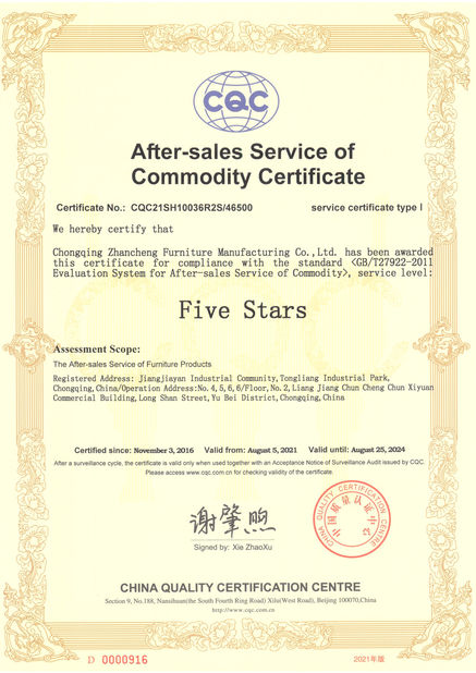 La Cina ZENCO Certificazioni