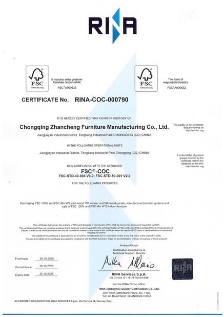 La Cina ZENCO Certificazioni